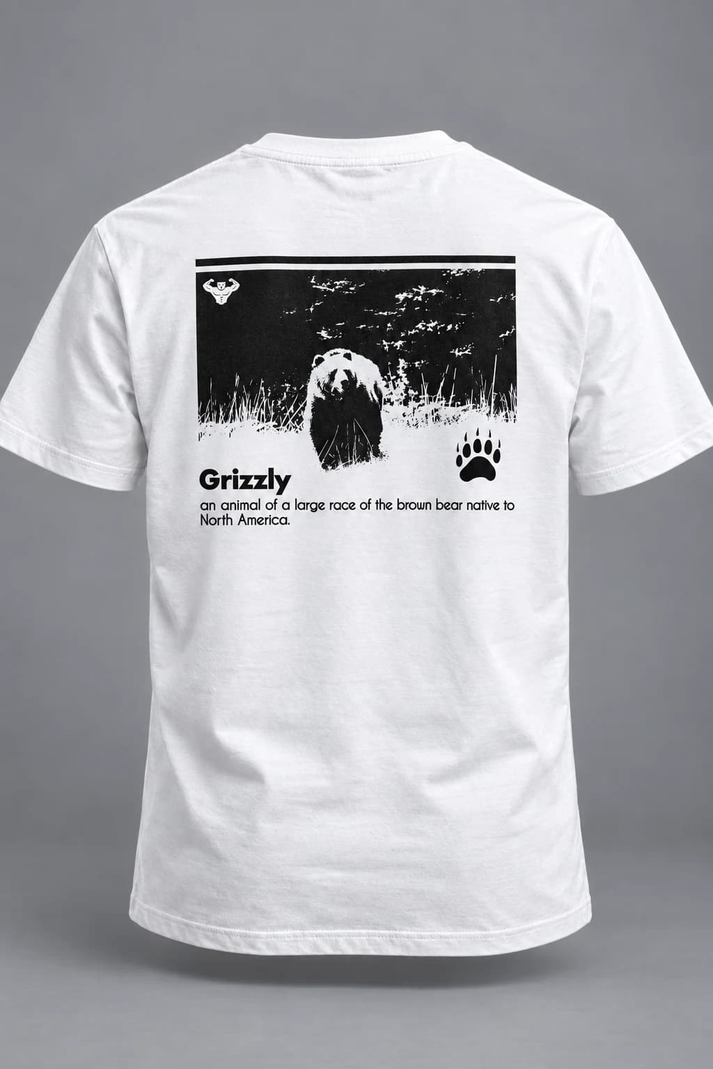 Tricou CNT Grizzly Alb