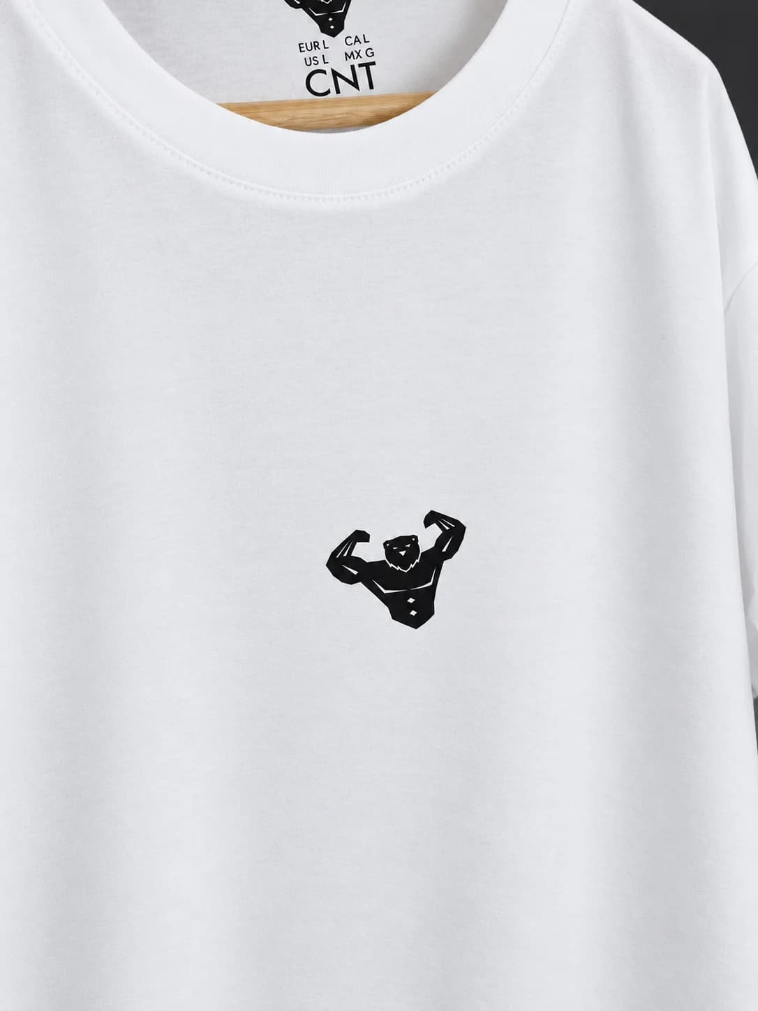 Detaliu logo CNT pe piept