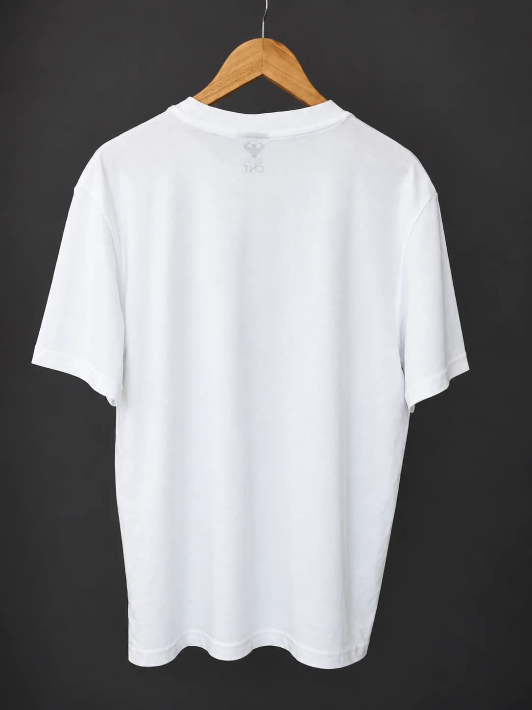 Tricou CNT CN7 alb, spate simplu